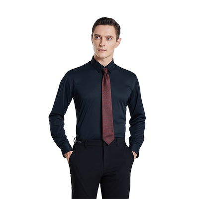 【杉杉官方】顺滑透气长袖衬衫