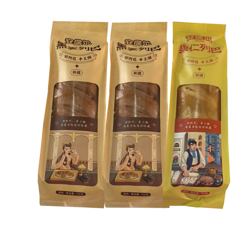 新疆特产安居尔黑麦藜麦原味700g袋装早餐俄罗斯风味果仁大列巴