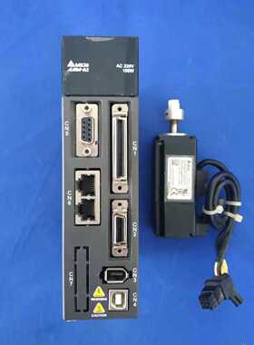 议价拆机台达A2-100W伺服套装ASD-A2-0121-M/ECMA-C10401ES含1米