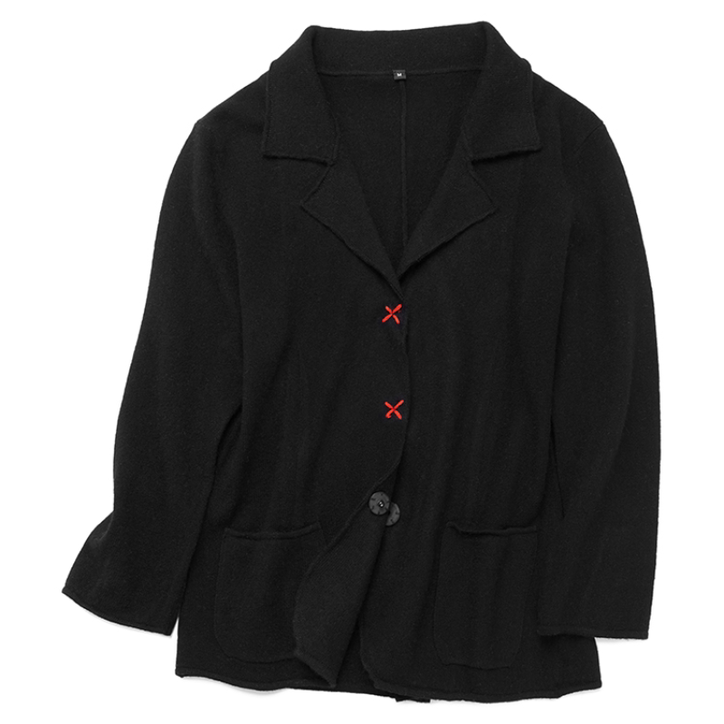 Say Ya【然】意大利手工线 自留经典羊绒羊毛七分袖西服 休闲春夏