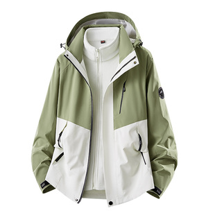 WASSUP JALYN三合一冲锋衣男女同款秋冬季可拆卸防风防水棉服外套