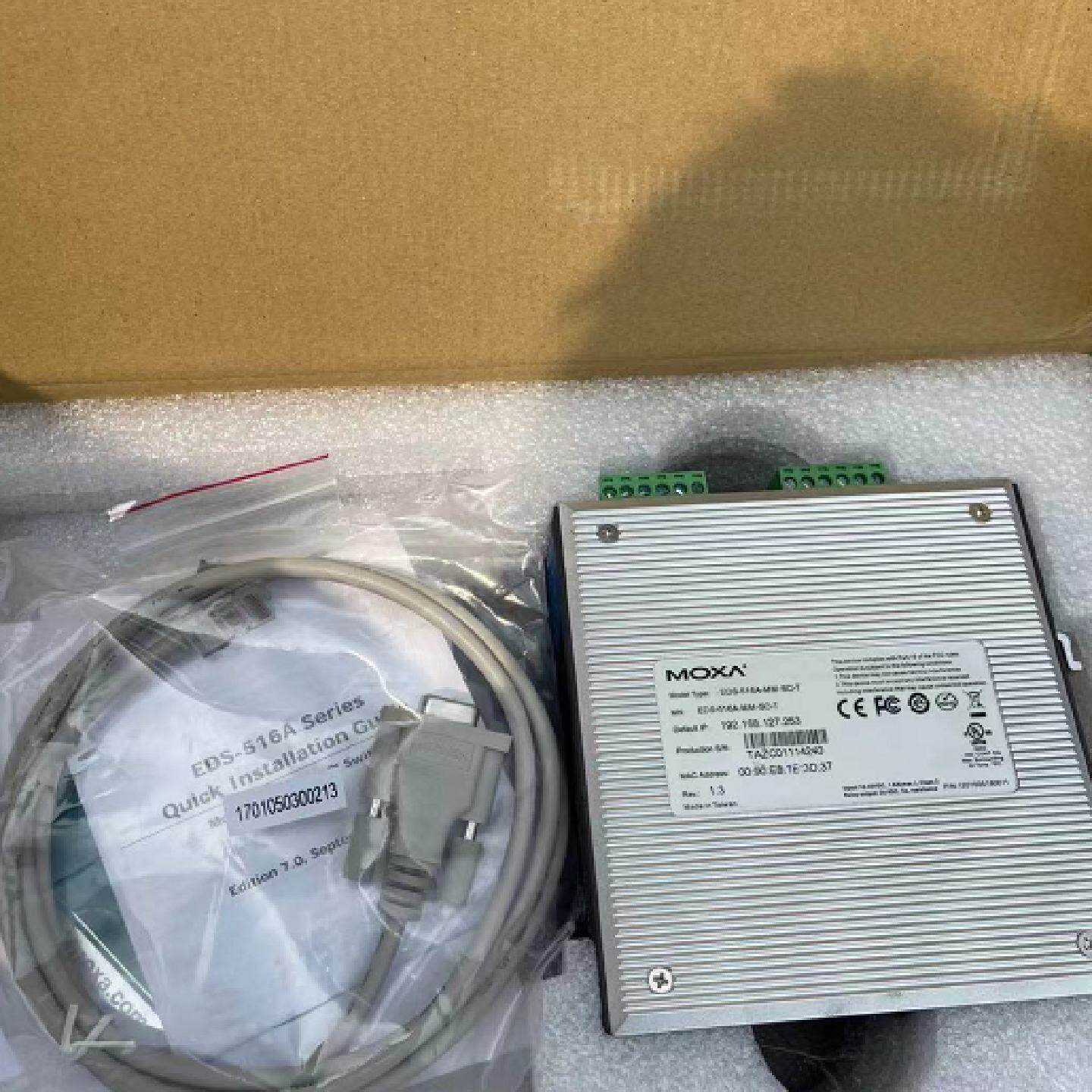 议价全新 MOXA EDS-516A-MM-SC-T 2光14电工业以太网交换机 ES-10
