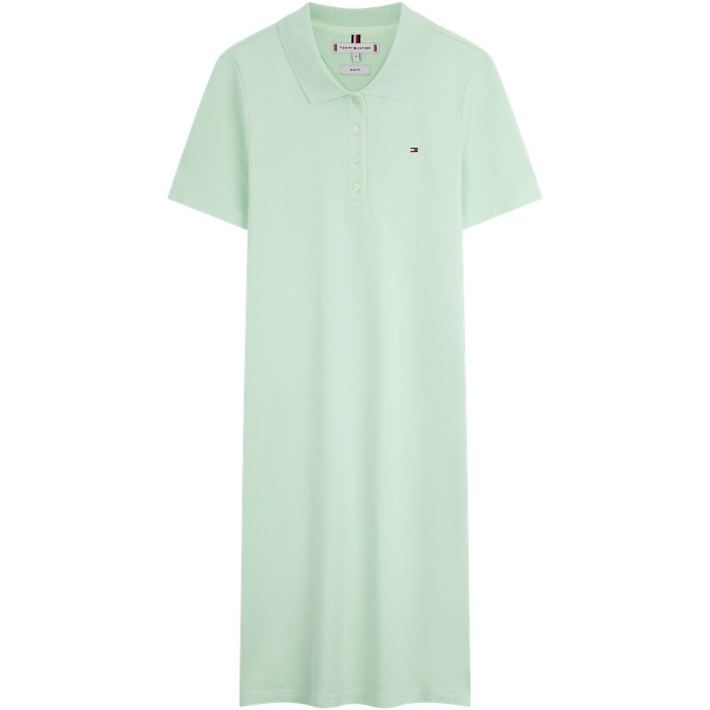 Tommy女装净色修身显瘦POLO裙