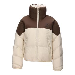 熊猫短款羽绒服女款拼色高立领面包服时尚宽松加厚女装外套防寒服