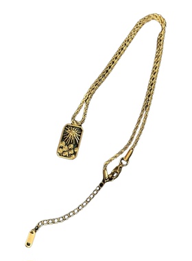 金色太阳美式嘻哈男款项链