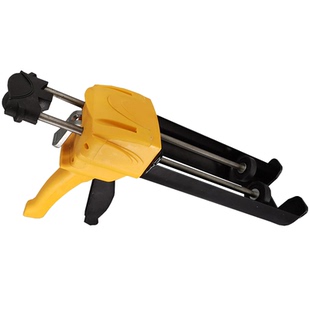 400MLab胶枪手动压胶双管胶筒挤胶美缝双管胶枪金属助力结构胶枪