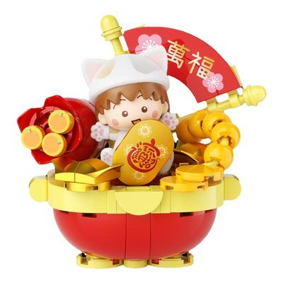 JAKI佳奇积木樱桃小丸子喵呜盲盒
