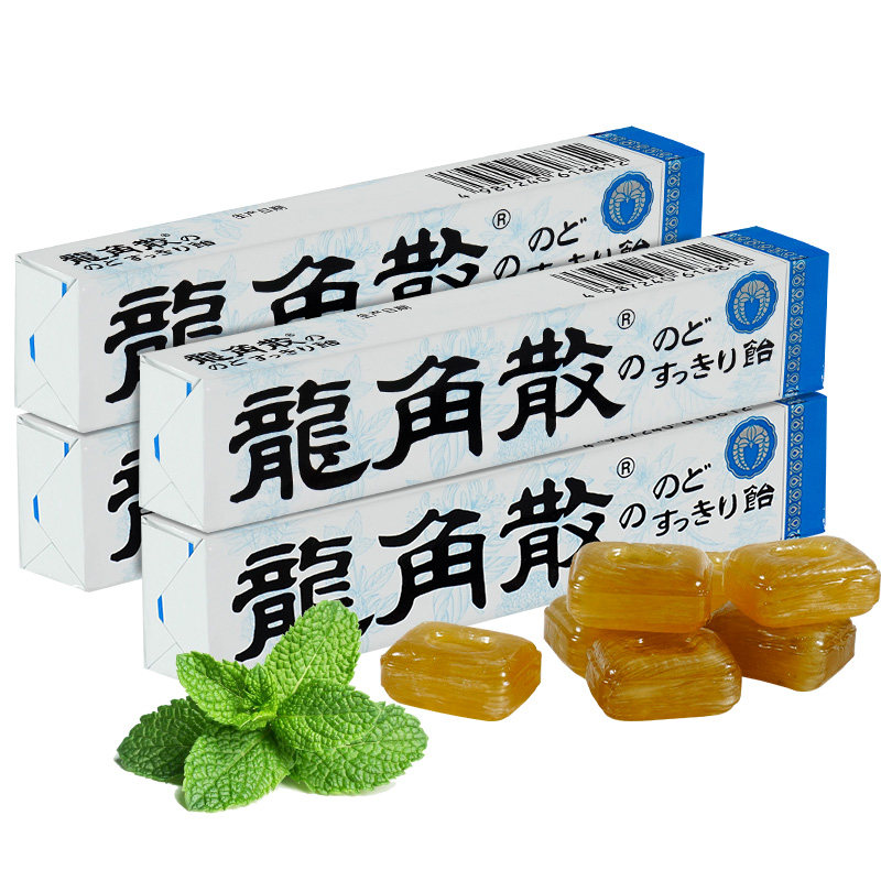 龙角散润喉糖40g条装日本原装薄荷糖