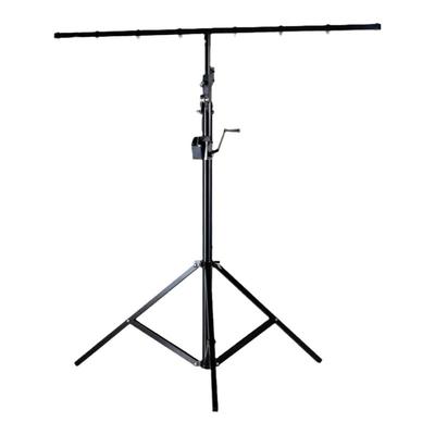 加厚手摇帕灯面光灯架舞台灯光支架流动三脚升降架子婚庆演出设备