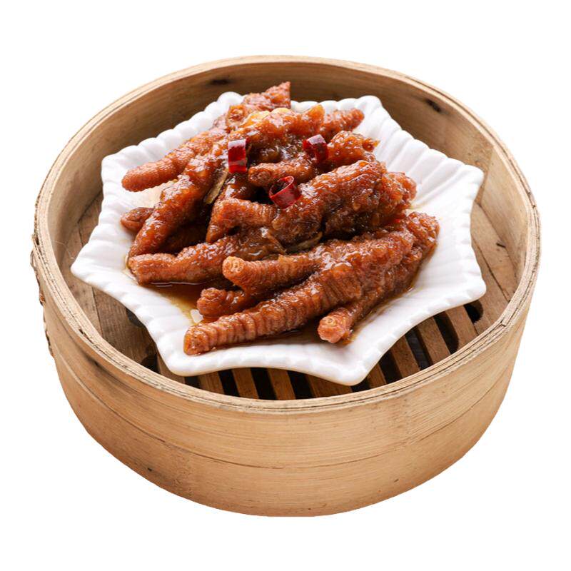 酱香凤爪广式蒸凤爪炸凤爪鸡爪港式茶楼餐厅特色小吃点心半成品