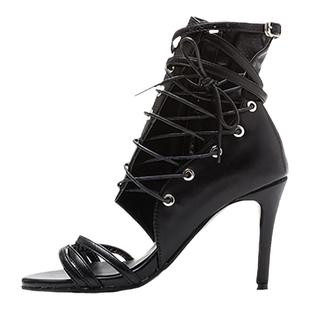 香槟色爵士舞裸色绑带高跟鞋杏色舞蹈鞋爵士舞凉鞋heels舞鞋