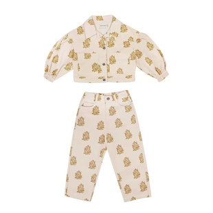 5件3折 Little家 the new society SS23春夏儿童印花夹克外套裤子