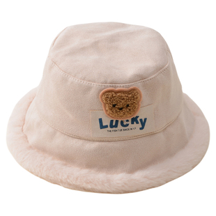 婴儿帽子冬季洋气宝宝渔夫帽男宝宝加绒保暖防风外出婴幼儿秋冬帽