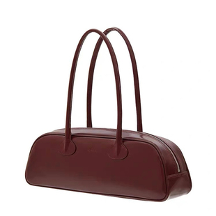 KWAN秋冬新款韩国小众设计fottsfotts单肩大容量牛皮腋下包法棍包