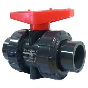 UPVC双活接球阀国标水管双由令阀门PVC管塑料活接水阀开关dn25 50