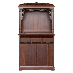 财神柜实木佛龛新中式立柜家用现代简约神台柜供奉神龛佛柜供佛像