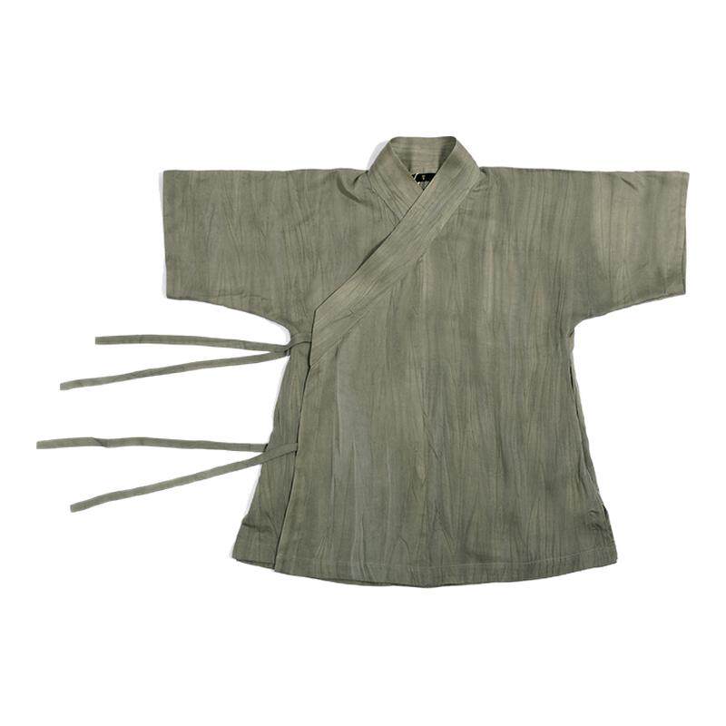 【子后•裋褐】汉服日常明制裋褐交领衫短袖夏日清凉天丝布衣