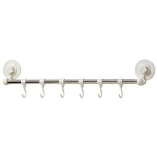 六连排吸盘挂钩厨房浴室无痕壁挂铲子毛巾免打孔防水粘贴挂衣钩子