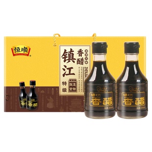 恒顺镇江香醋特级200ml*6瓶滴滴香酿造食醋镇江特产馈赠送礼