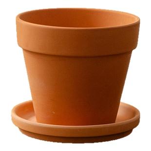 陶土花盆陶盆粗陶透气陶瓷特价清仓包邮小盆栽红陶多肉花盆大口径