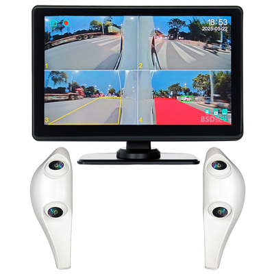 左右侧盲区前后一体摄像头记录仪