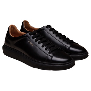 【小牛皮】chioryn青润休闲板鞋男雷军同款经典真皮增高小白鞋06