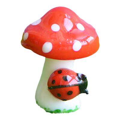 盆景装饰玻璃蘑菇摆件手工琉璃