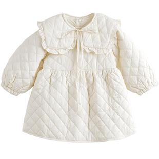 [三防]马克珍妮女童娃娃领A摆连衣裙 儿童新年红色裙子冬装231222