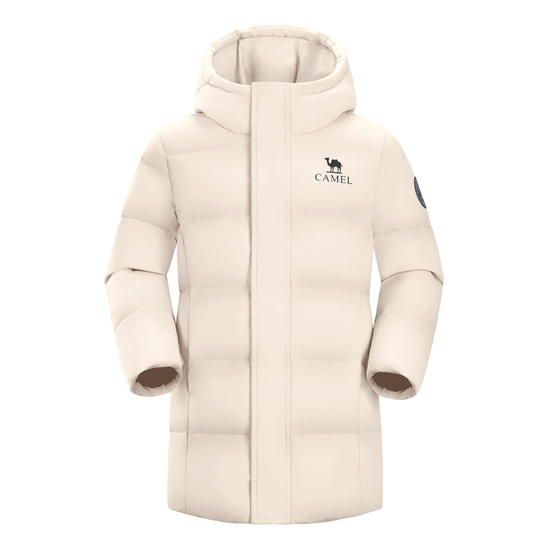 骆驼儿童羽绒服中长款冬装滑雪服