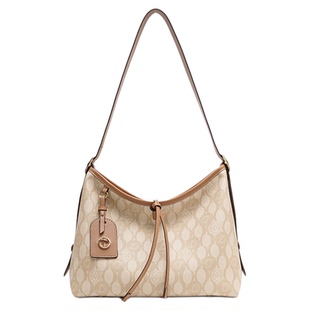 达芙妮Daphne老花时尚高级百搭单肩斜挎包大容量通勤托特包25022