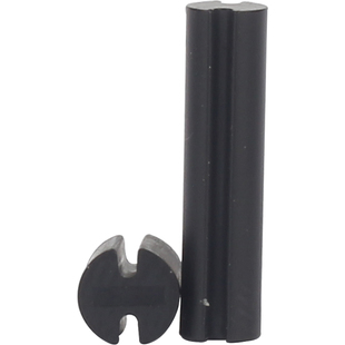 黑色双坑灯柱双坑柱LED间隔柱垫高柱隔离柱双槽灯座灯套M4M4.5M5