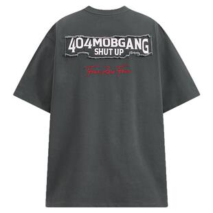 [何昶希同款]404MOB须边贴布刺绣冰感uv防晒upf50+短袖T恤情侣夏