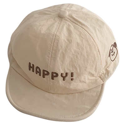 宝宝帽子夏季薄款速干软檐鸭舌帽男童女童可爱超萌春天防晒棒球帽