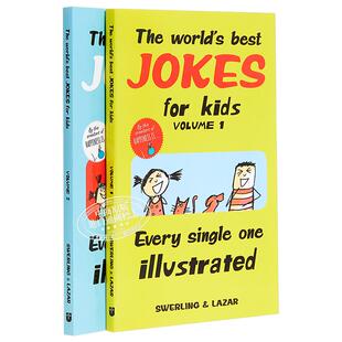 给孩子的笑话绘本 The Worlds Best Jokes for Kids   2册 幽默笑话 脑筋急转弯 英文原版 英语俚语学习 很好笑的笑话 又日新