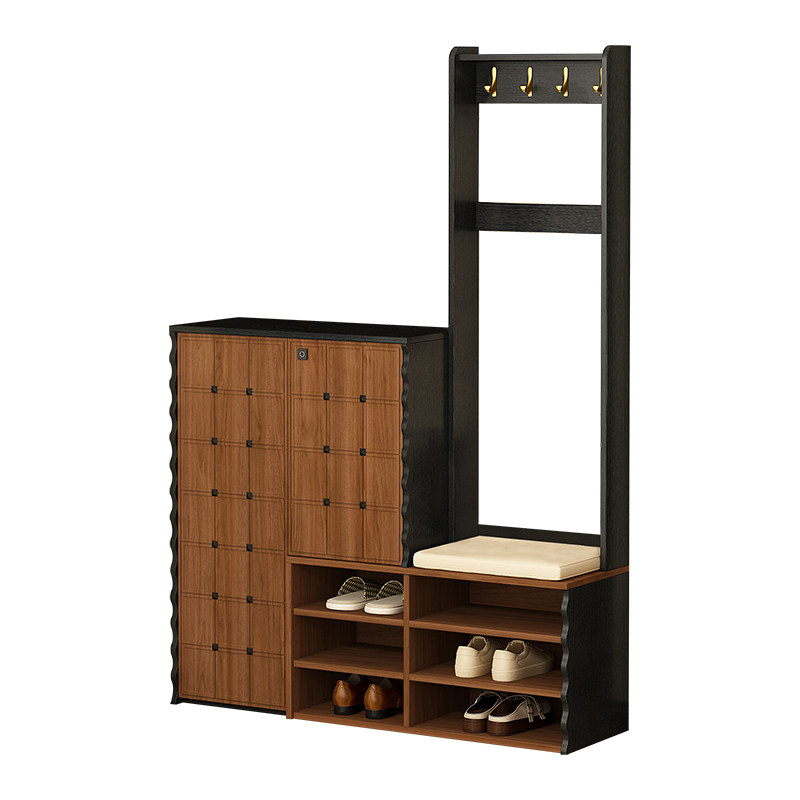 实木鞋柜家用门口复古入户玄关柜