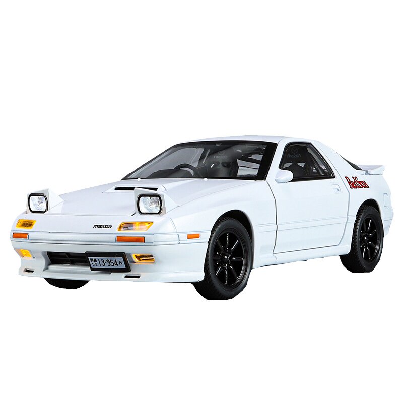 马自达rx7车模头文字d汽车模型