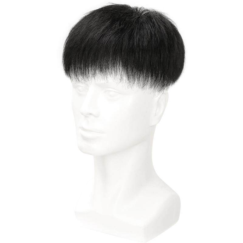 男生假发真人发丝头顶补发