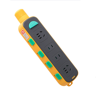 儿童防护插座带锁排插排国标多功能电源转换器防脱落插板带线防摔