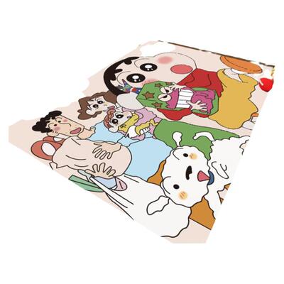 卡通地毯蜡笔小新可爱卧室ins儿童房床边毯动漫家用简约满铺地垫