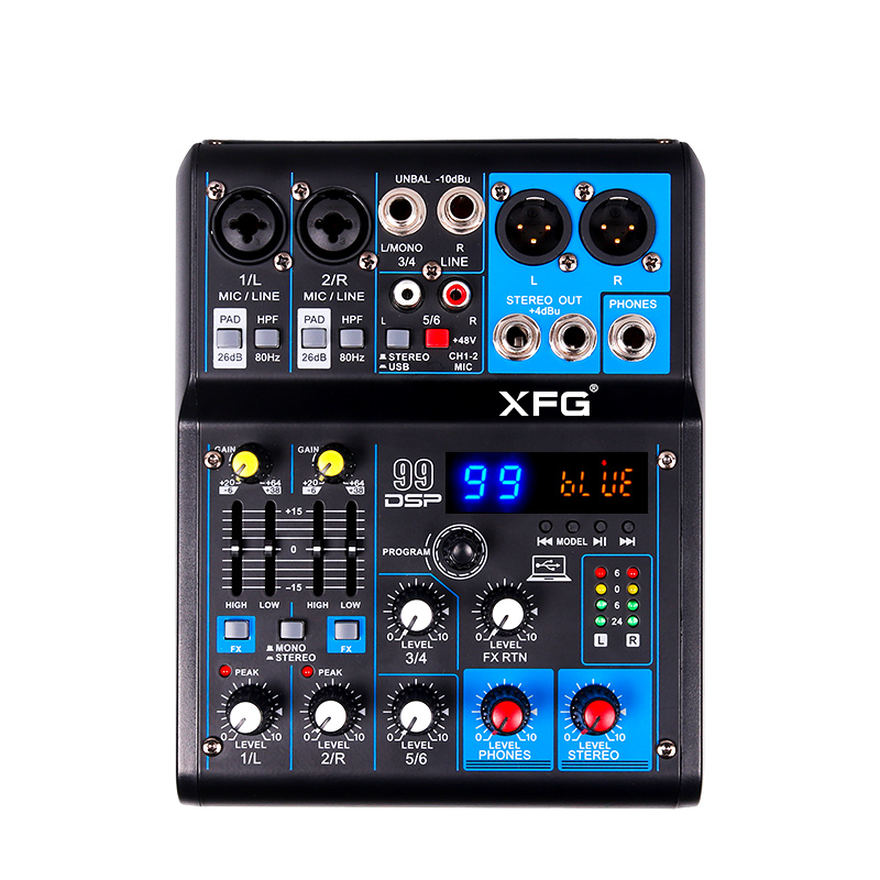 XFG多功能K歌直播录音小型调音台