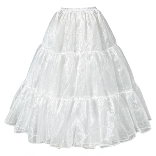 裙撑lolita无骨软纱中长款日常暴力撑衬裙延长撑洛丽塔汉服撑60CM