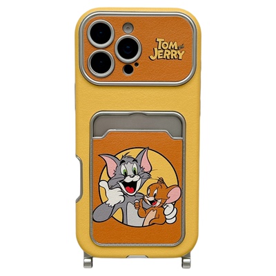 MoreRex趣味可爱猫和老鼠卡包适用苹果17手机壳iphone16promax新款15pro带挂绳14防摔保护套13网红17全包女款