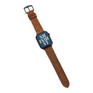 适用iwatch applewatch s11 10 8 9苹果手表带 硅胶皮质42mm 46mm