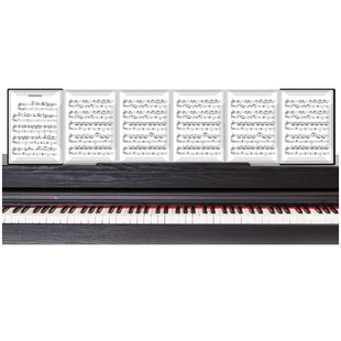 新款乐谱夹8连页钢琴谱夹子A4可改谱展开式八页曲谱夹黑色文件夹