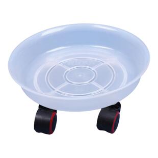 满园红移动花盆托盘万向轮接水盘底座底盘底托圆形加厚树脂包邮