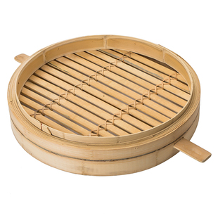 蒸皇商用大号竹蒸笼加厚加深小笼包家用竹制蒸笼馒头包子专用蒸笼