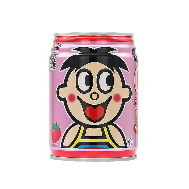 【26年新货】正品旺旺O泡果奶原味245ml*24罐整箱旺旺0泡草莓罐装