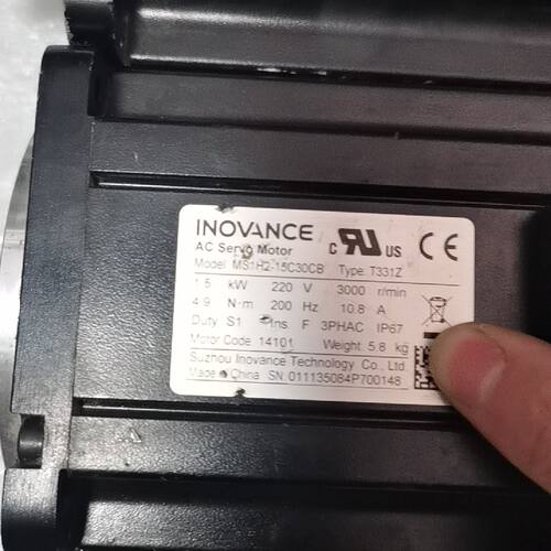 议价汇川伺服电机MS1H215C30CBT331Z1.5K维修