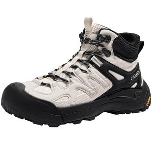 骆驼云山2代男鞋2025冬季新款加绒保暖棉鞋户外登山鞋高帮运动鞋