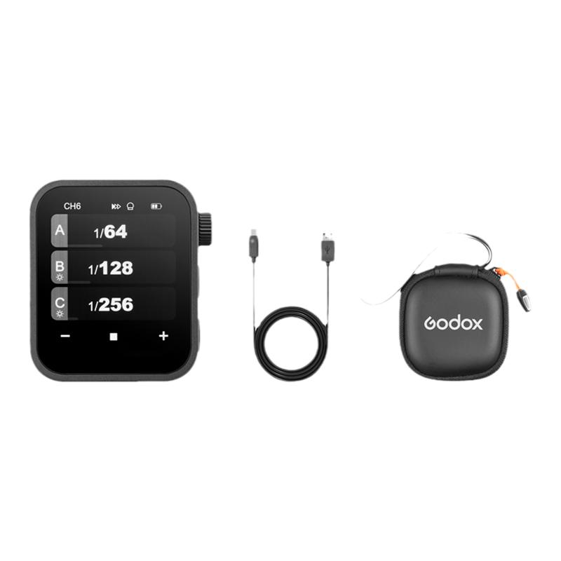 godox神牛X3引闪器触摸屏TTL无线触发器 适用佳能尼康索尼富士高速同步迷你发射器兼容X系统内置锂电无线引闪